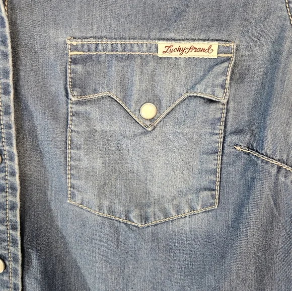 Lucky Brand Blue Denim Mini Dress - Picture 6 of 11